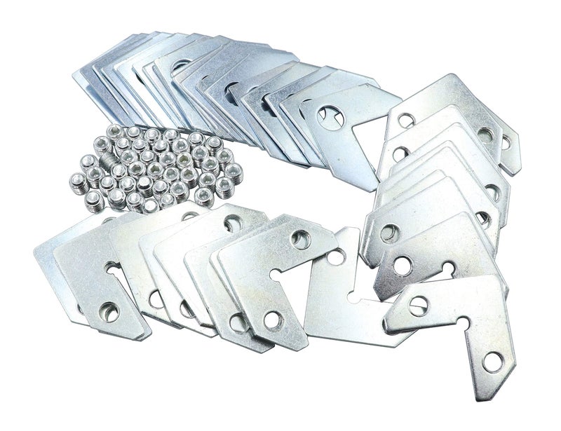 LBY 40pcs Picture Frame L Shape Angle Bracket Flat Plate Fastener, Metal Picture Frame Hardware Corner Gasket, Corner Brace Joint Bracket Fastener, Joints Support Bracket, Silver - Image 4